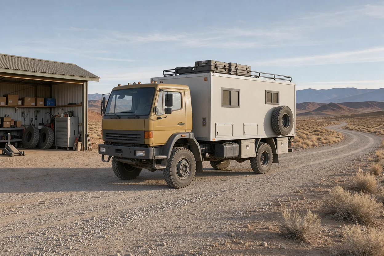 Illustrative scene for What Makes a Good Base Vehicle for a Long-Term Expedition Build?