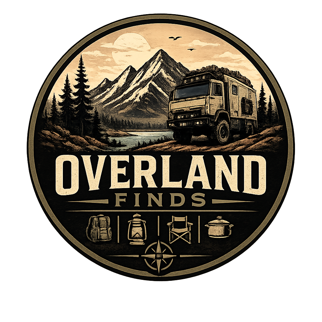 Overland Finds expedition patch logo